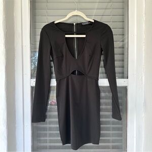 Black Bodycon dress with zipper